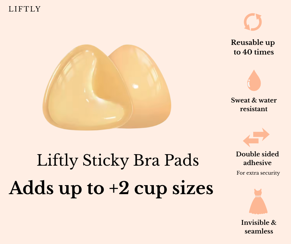 Sticky Bra Pads -  Instant lift, natural push-up, invisible